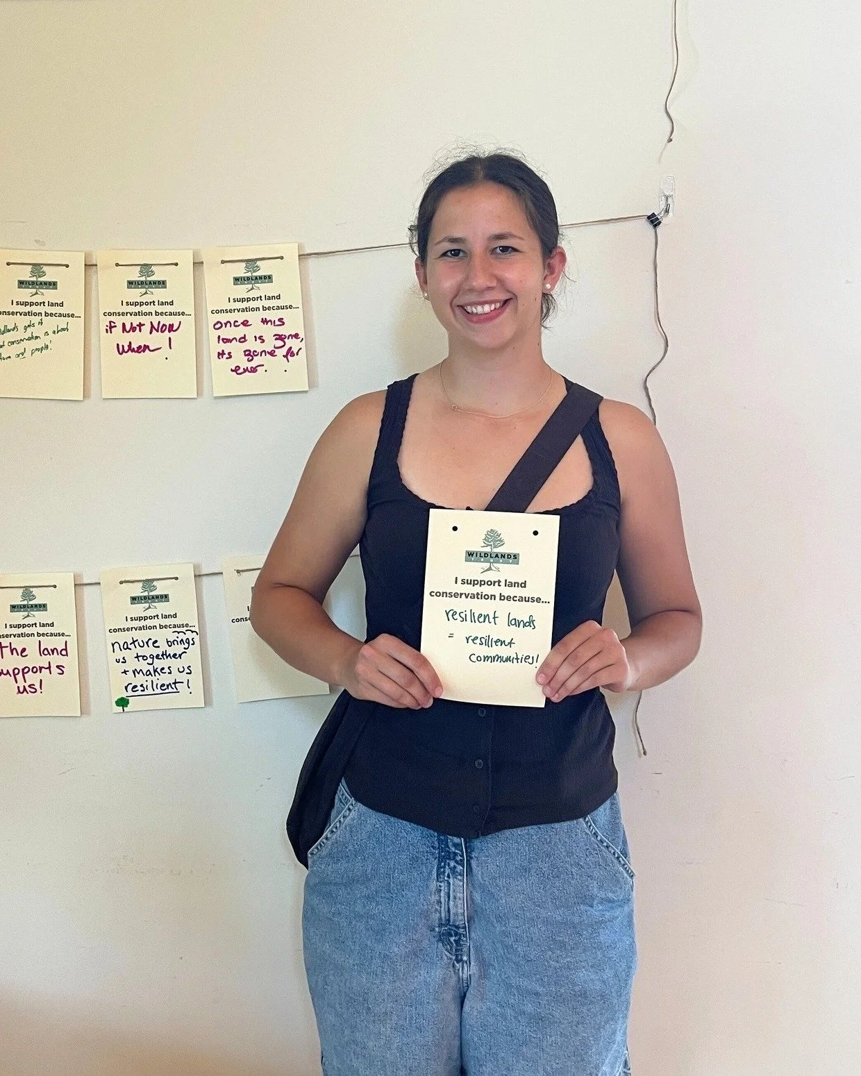 Why do you support land conservation?

At our Solstice Celebration in June, we asked our community why they donate their time, money, and passion to our mission. We strung up their responses inside the Community Conservation Barn at Davis-Douglas Far