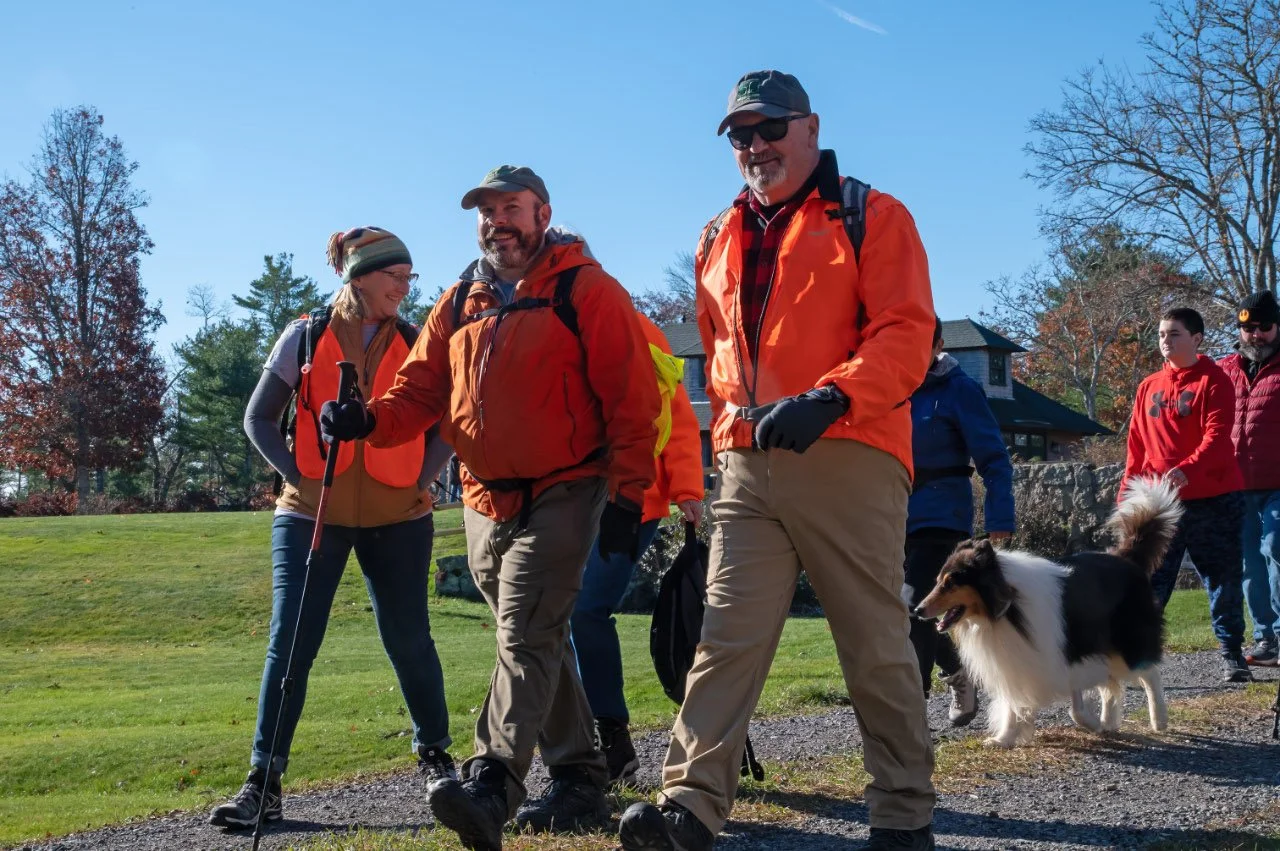 It's hunting season in Southeastern MA. Here are some tips to keep you and your loved ones (including pets!) safe on the trails. 👇

🟠 Wear blaze orange! This improves your visibility and dramatically reduces hunting-related incidents.

🐶 Keep  pet