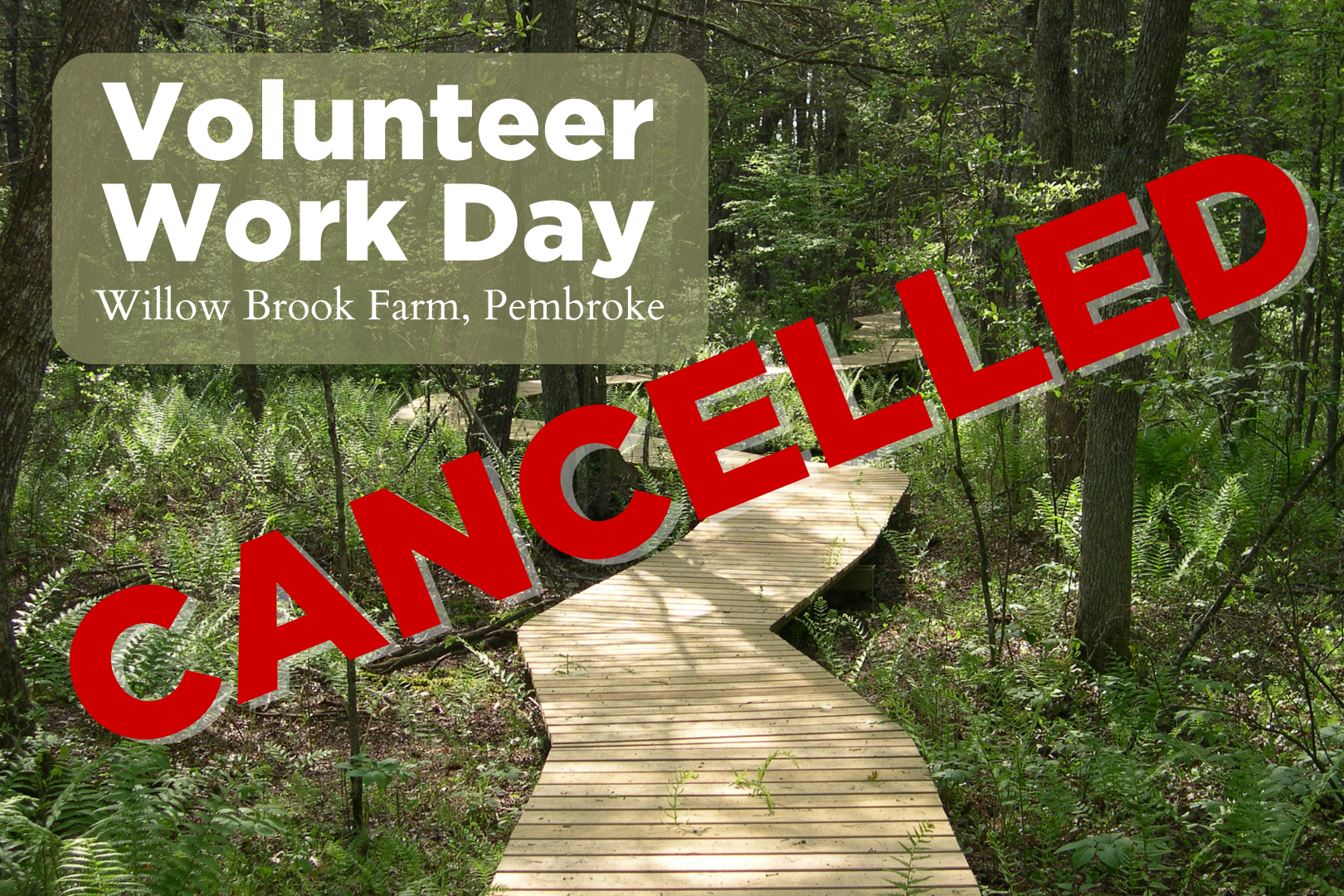 CANCELLED VolunTuesday - Willow Brook Farm