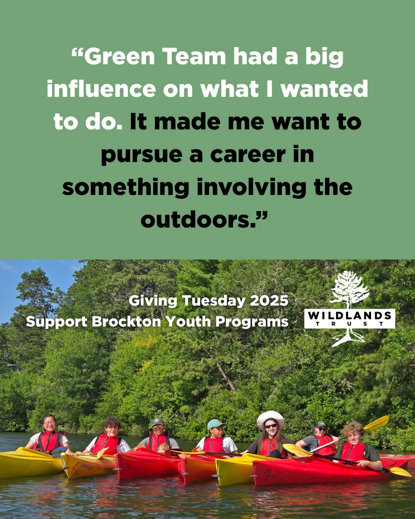 This Giving Tuesday, you'll hear two pitches for your donations: drive meaningful change today or make a lasting impact for the future. At Wildlands, we ask: why not both?

This summer's Green Team members shared how the experience provided them with