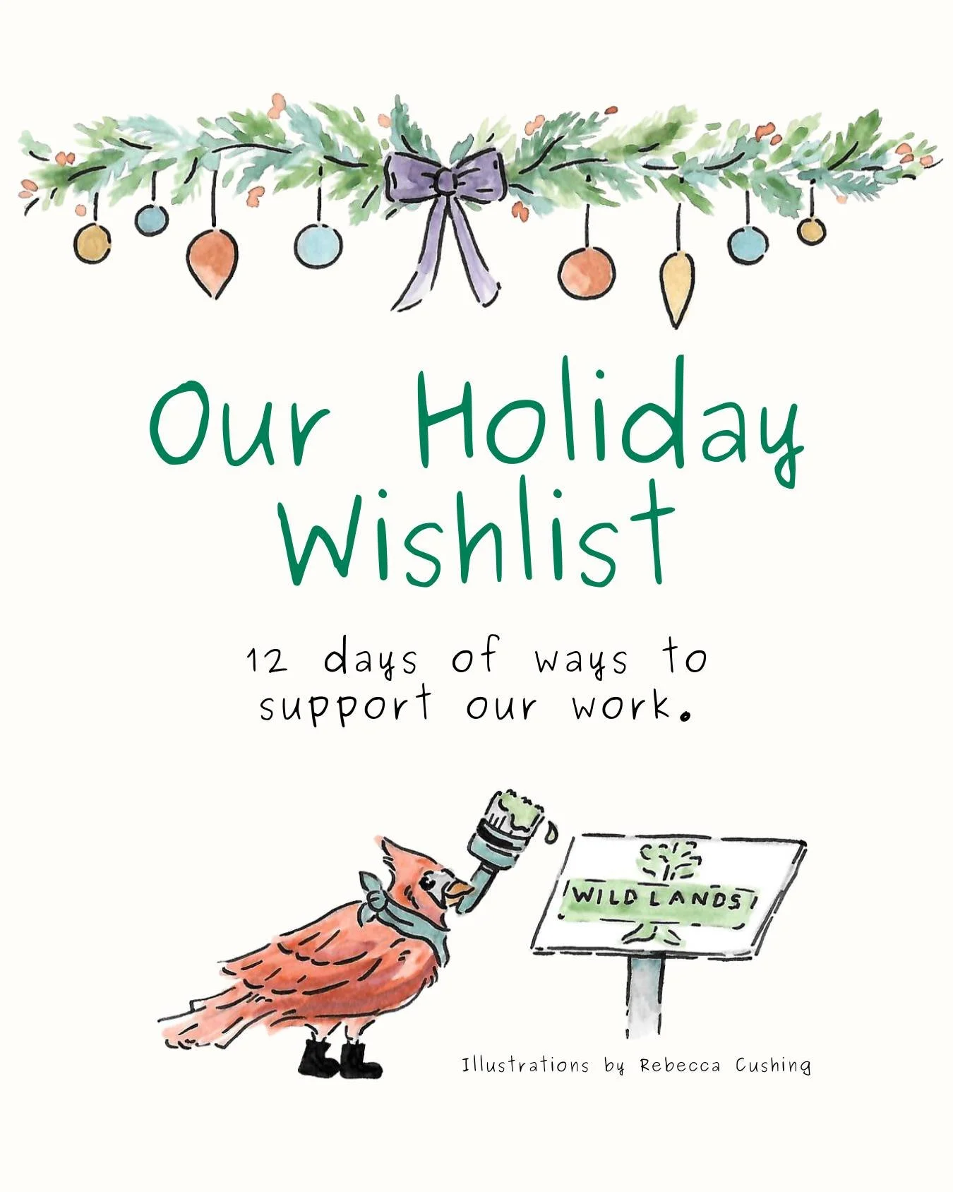 This holiday season, our wishes rely on your support! 🎁

As Wildlands grows, so does our list of everyday costs, from truck maintenance to legal counsel. This holiday season, help us cover these expenses so we can sharpen our focus on our mission to