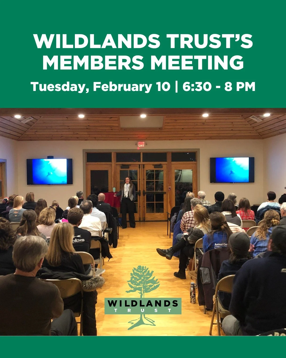 📣 Calling all members!

You're invited to our Members Meeting! Learn how your support fuels Wildlands' work and connect with like-minded peers. 🌲

Tuesday, February 10, at Davis-Douglas Farm in Plymouth and online. Light refreshments will be provid