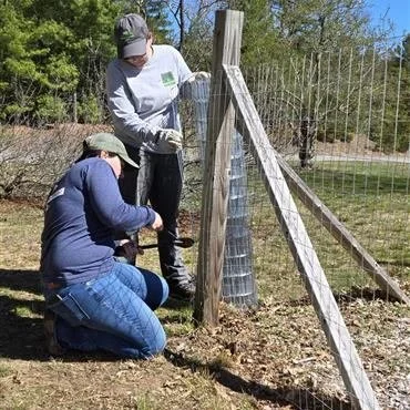 Last week, Wildlands Trust staff took part in a Day of Service at Davis-Douglas Farm. This service brought our staff together to get outside and engage with the property, lend a hand to our stewardship staff, and work together to build pride in our s