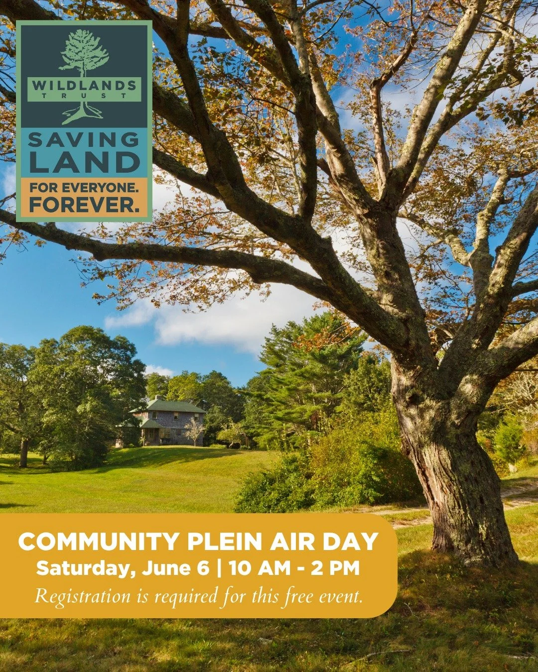 Join us next Saturday for our Community Plein Air Day! 🎨

Learn more &amp; register: wildlandstrust.org/events