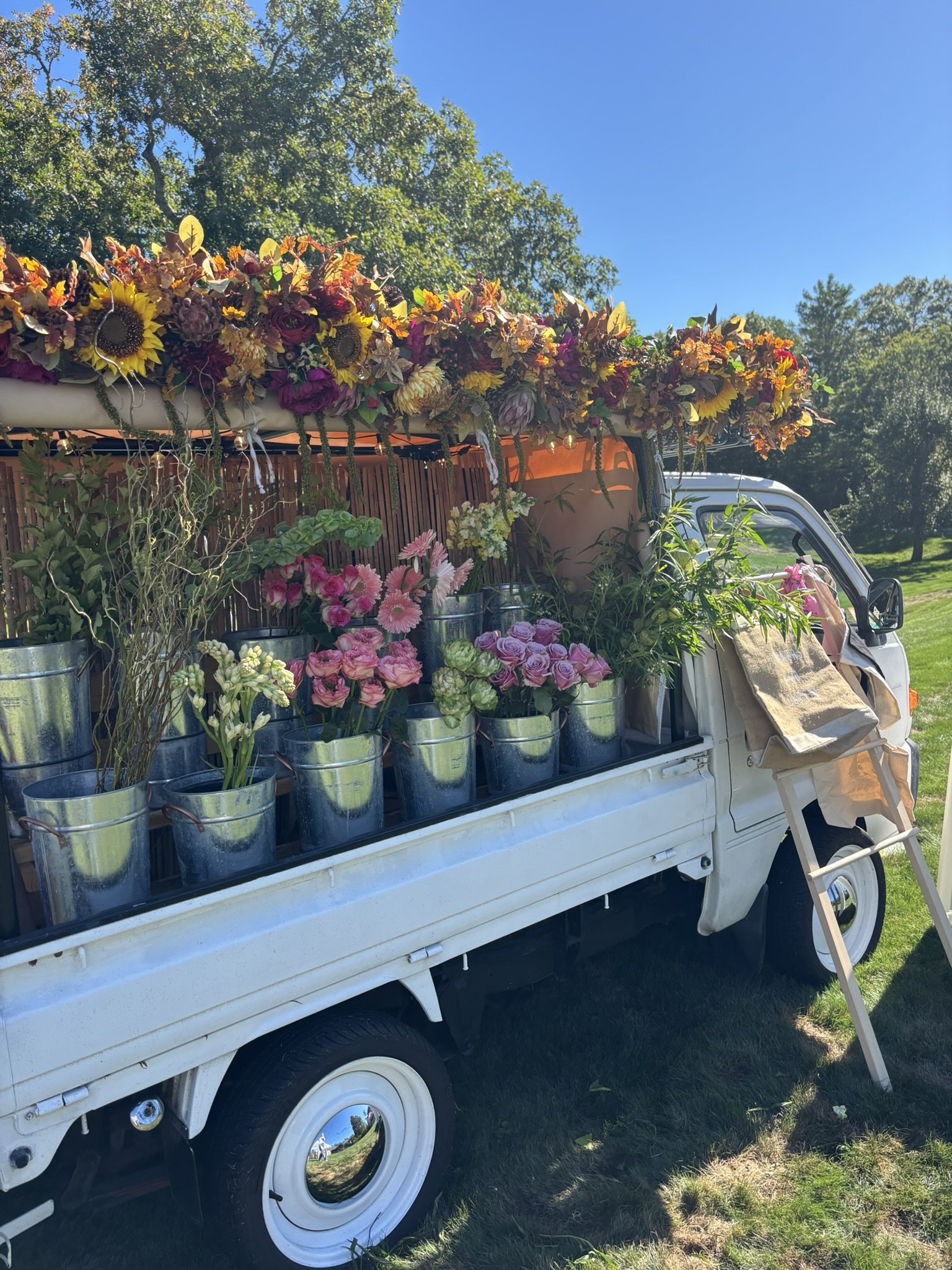 Moon Gate Garden brought a beautiful selection of flowers to share with visitors