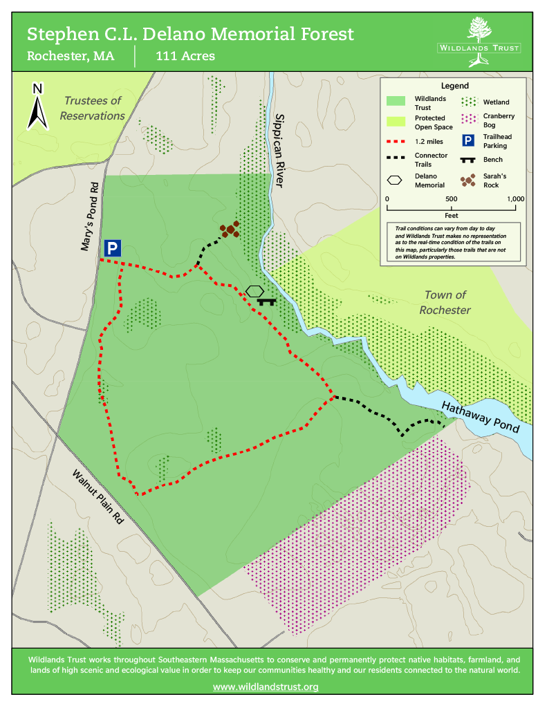 Delano Preserve trail map