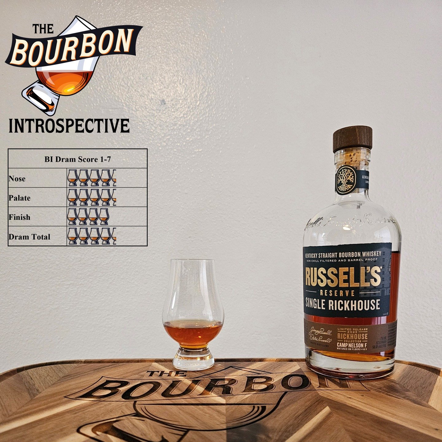 Thanks to Matt, we got a healthy pour of this 2023 Camp Nelson F Russell's Reserve Single Rickhouse that&rsquo;s rich, viscous, and full of bold character. From the first nose to the long, spiced finish, it&rsquo;s layered with deep, warm notes that 