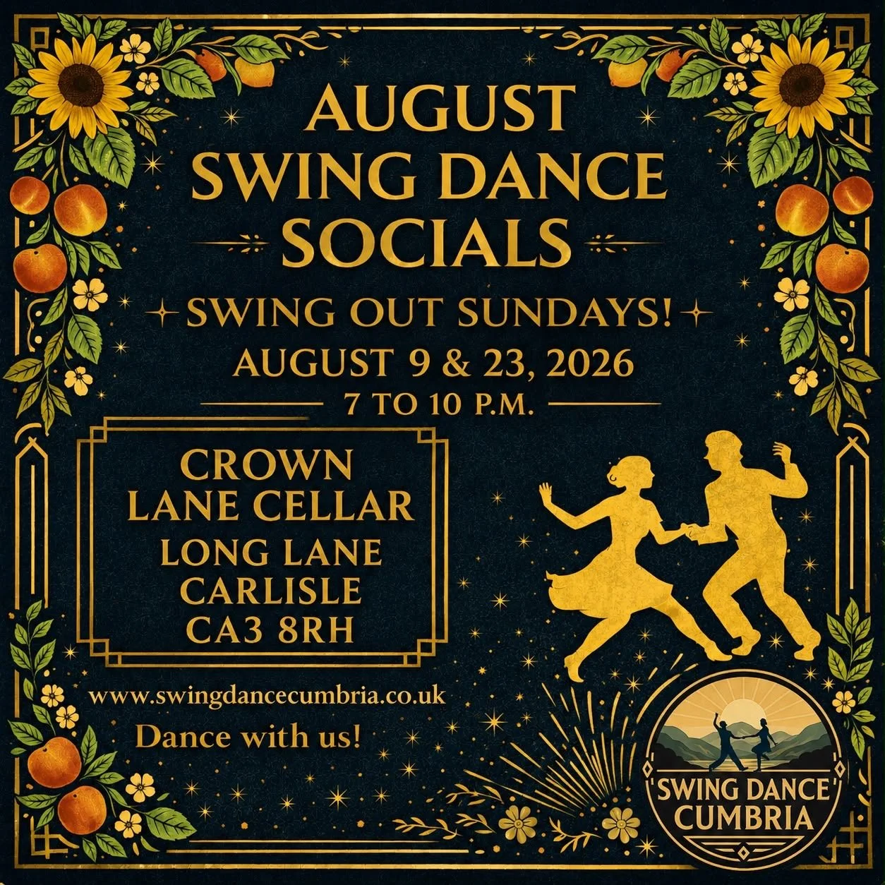 August SWING OUT SUNDAY SOCIALS 