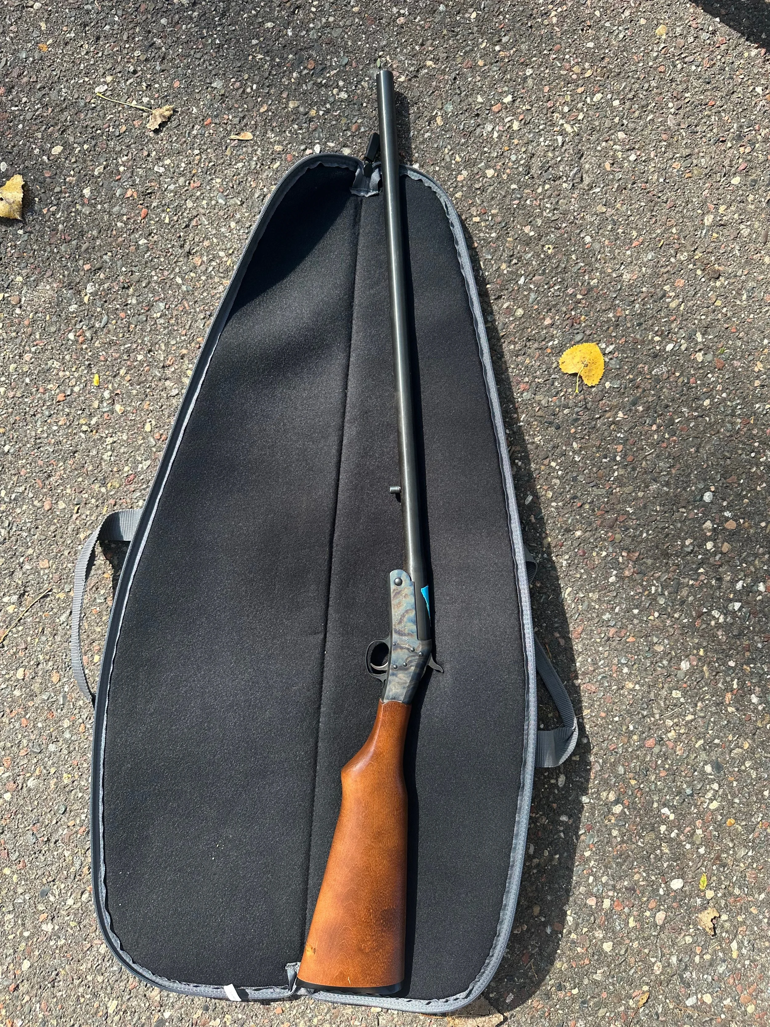 Before: surrendered rifle 