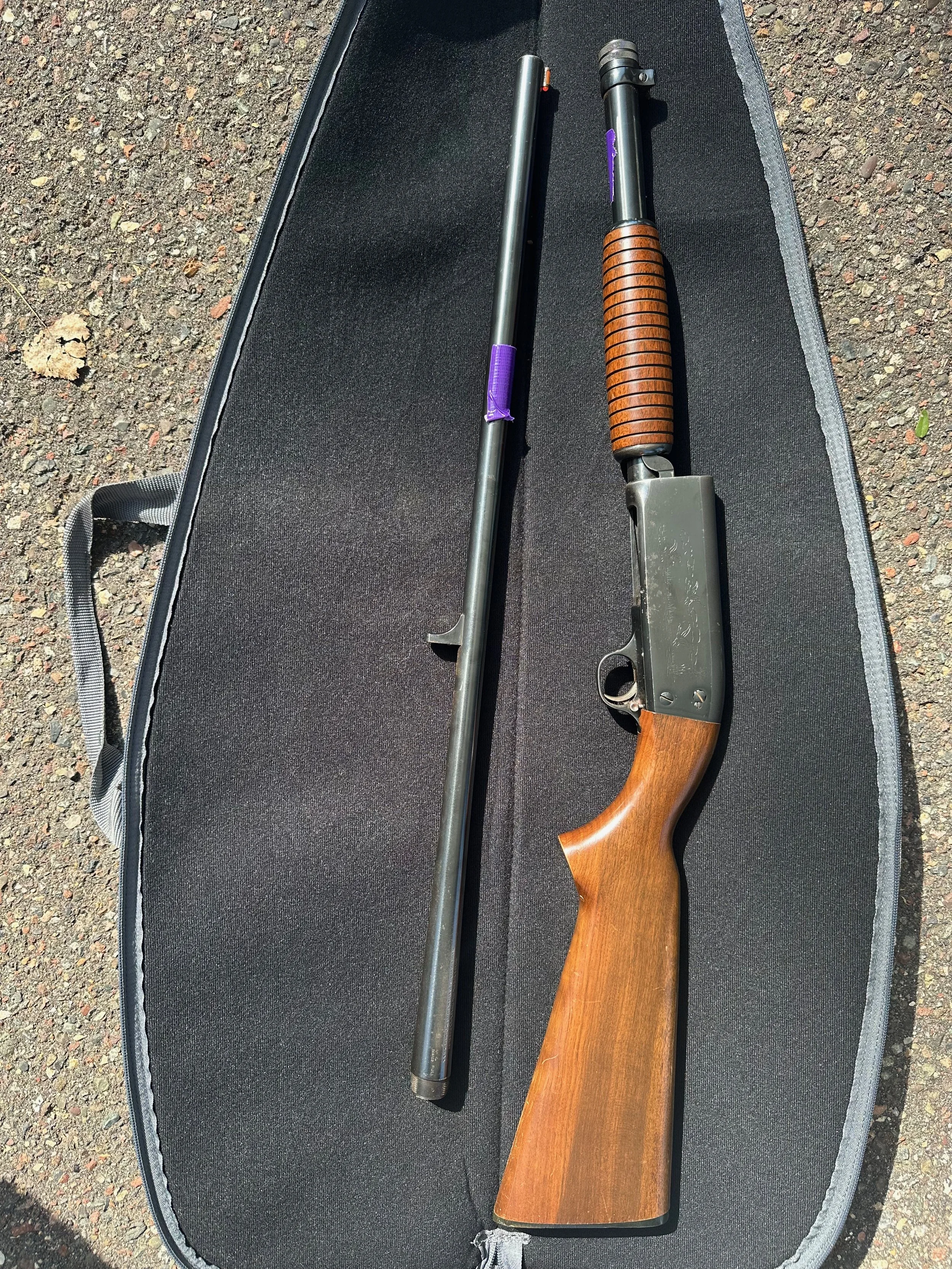Before: surrendered rifle 