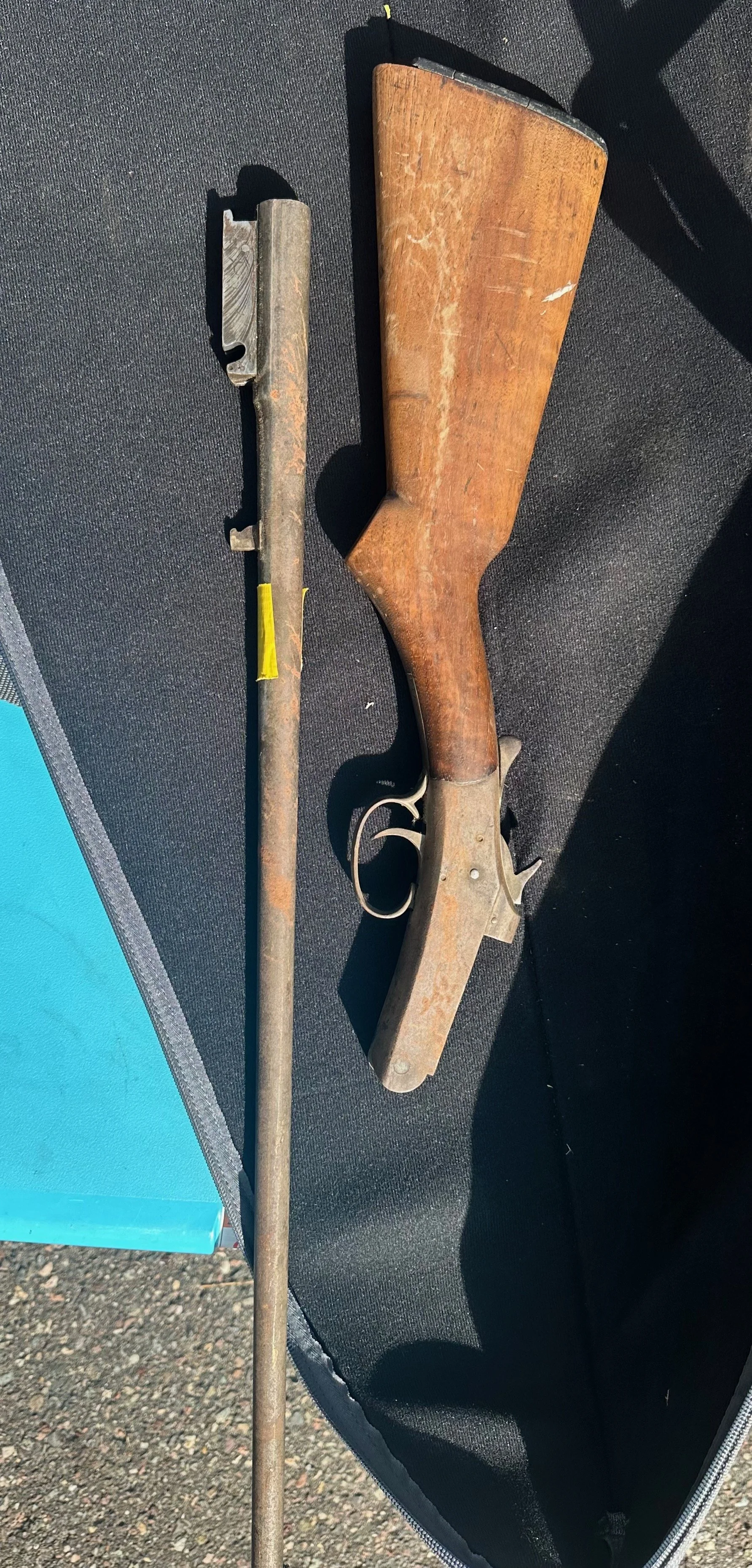 Before: surrendered rifle 