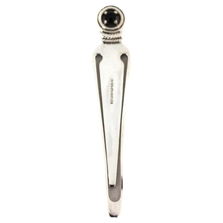 Sterling Silver & Onyx Bookmark