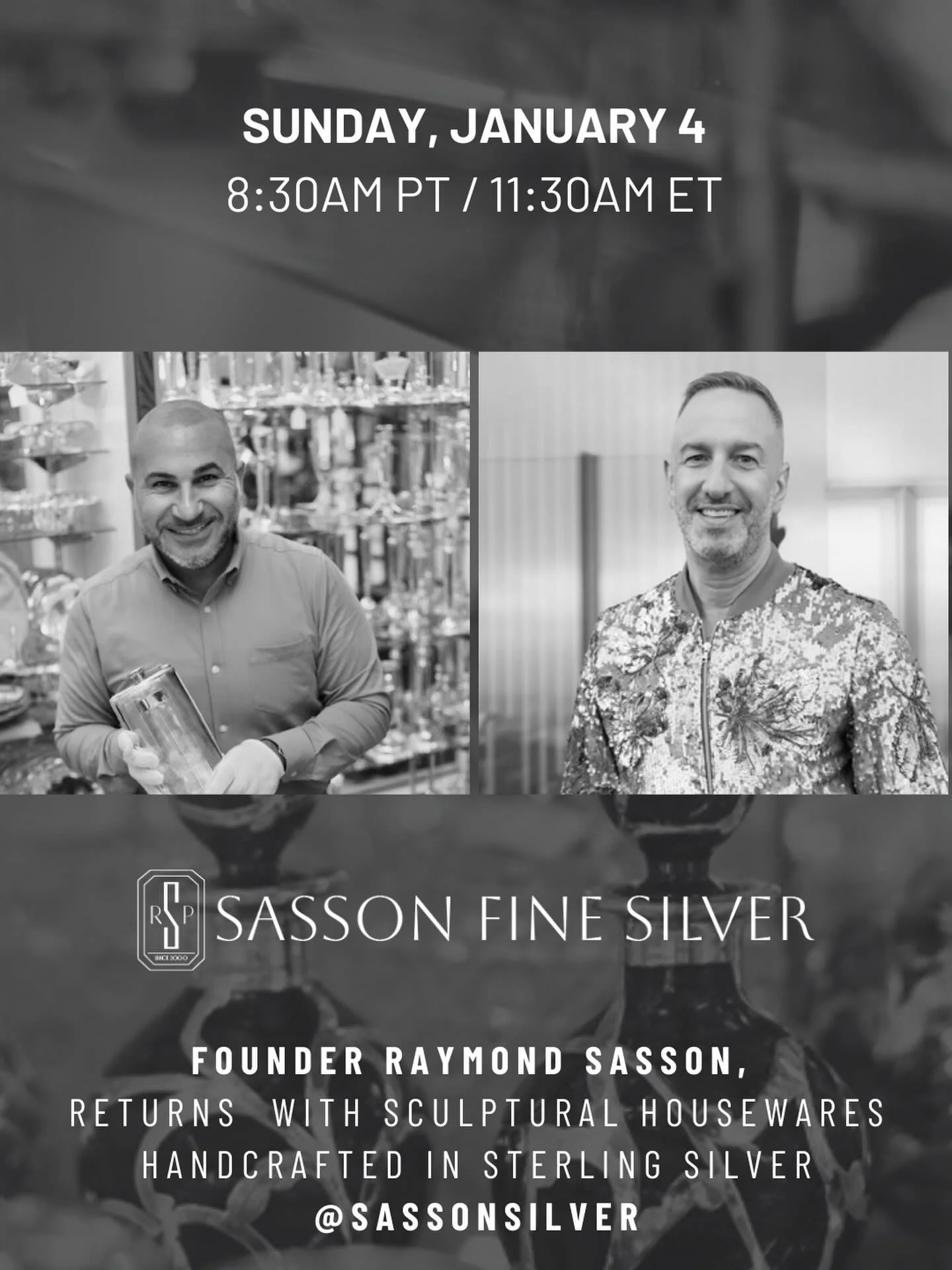 This Sunday, I&rsquo;m going live to show off what I&rsquo;ve been up to &mdash; and yes, it involves a lot of very good-looking sterling silver. ✨ Join me January 4th at 11:30 AM ET for a fun, behind-the-scenes look at my collection of estate sterli