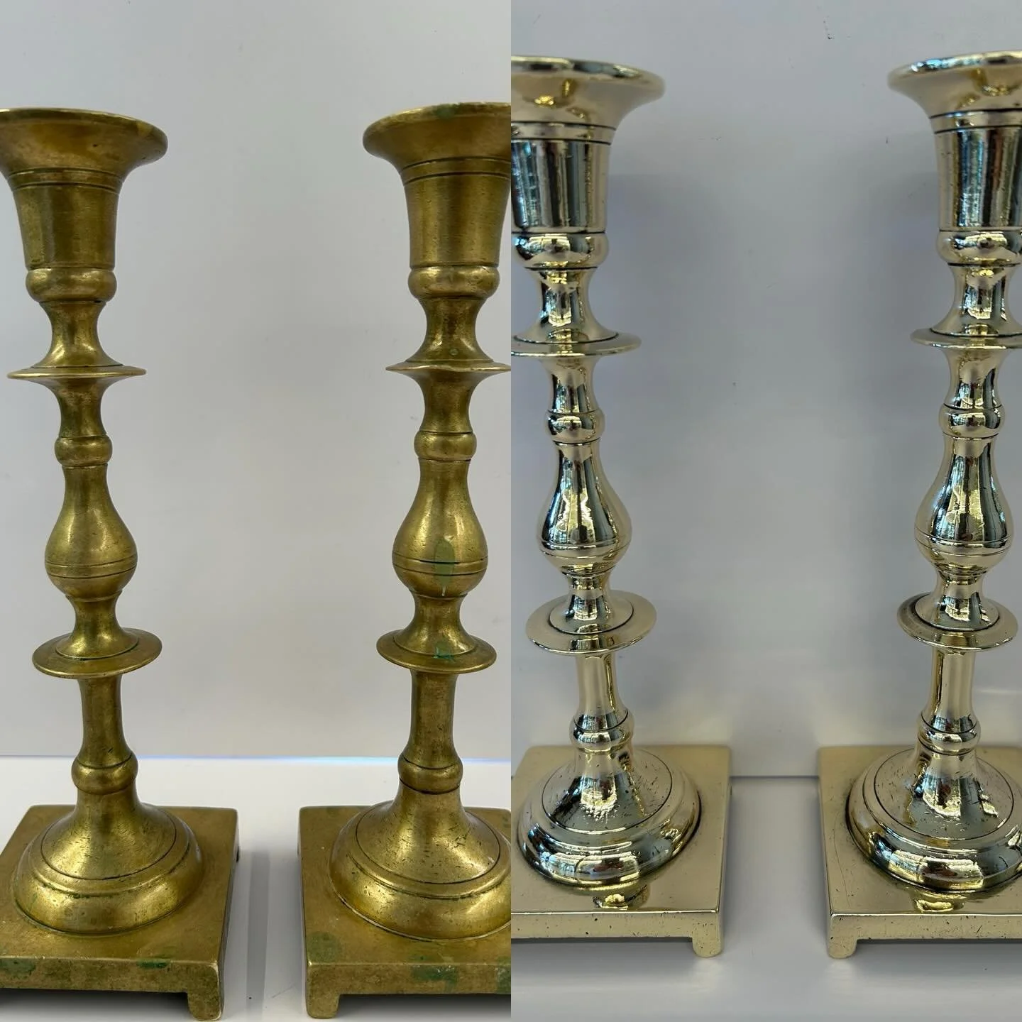 A century of history. One remarkable transformation.
These brass candlesticks were brought to America from Poland after World War II and remained in the same family for over 100 years&mdash;quiet witnesses to generations of meals, milestones, and mom