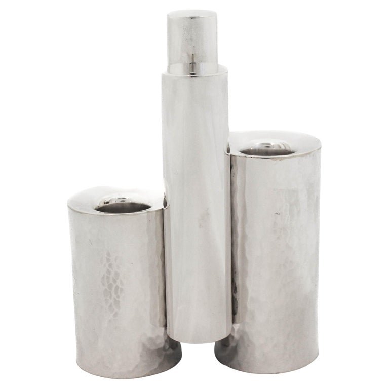 Sterling Silver Shabbat Candleholder