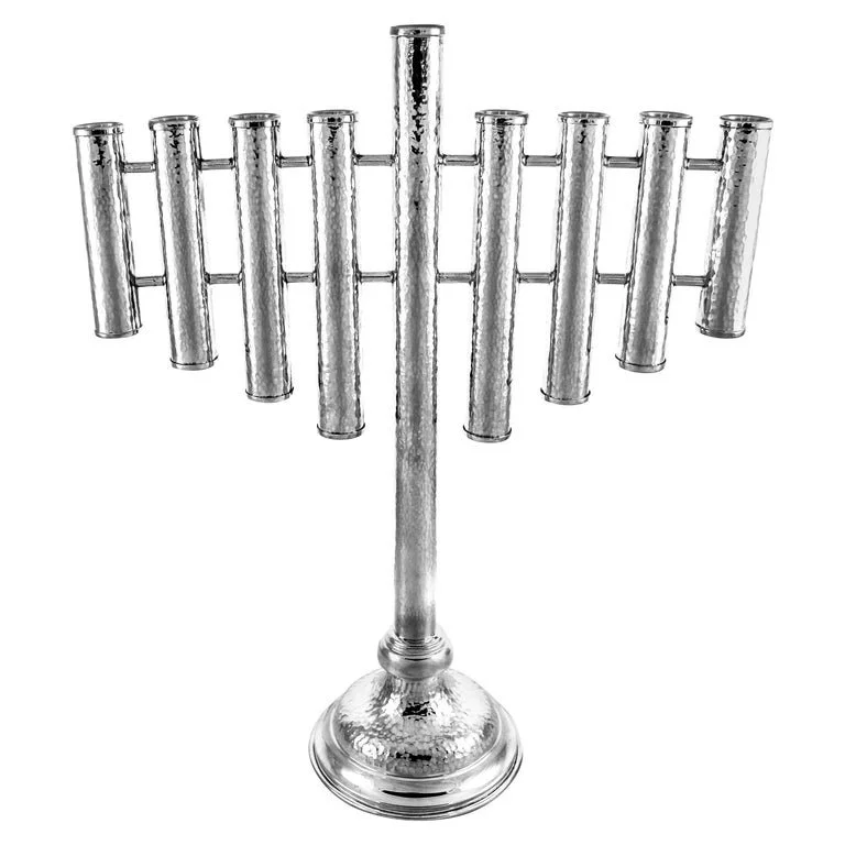 Sterling Hammered Menorah