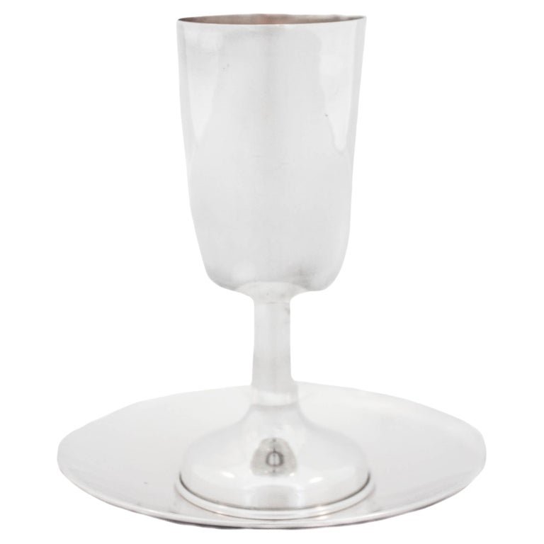 Sterling Silver Kiddush Cup & Plate