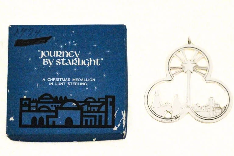 1974 Lunt Sterling Christmas Ornament — “Journey by Starlight”