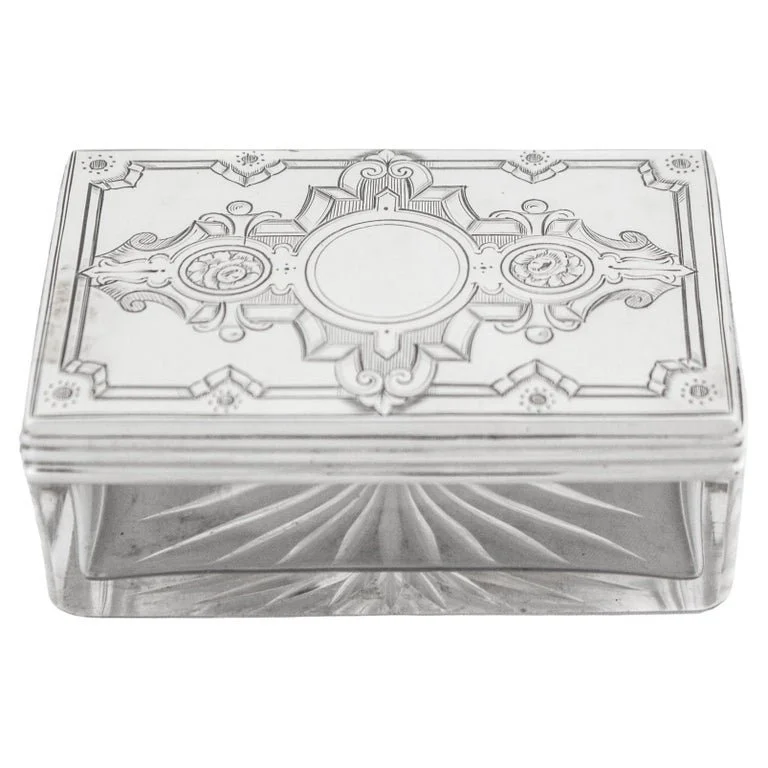 Sterling Silver and Crystal Box