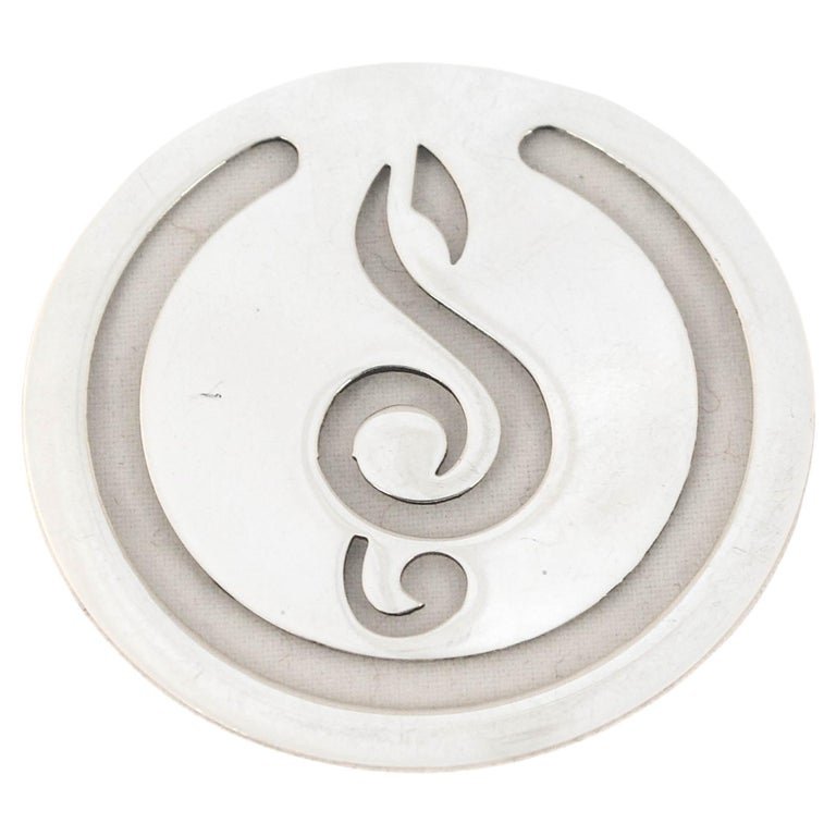 Sterling Silver Music Note Bookmark