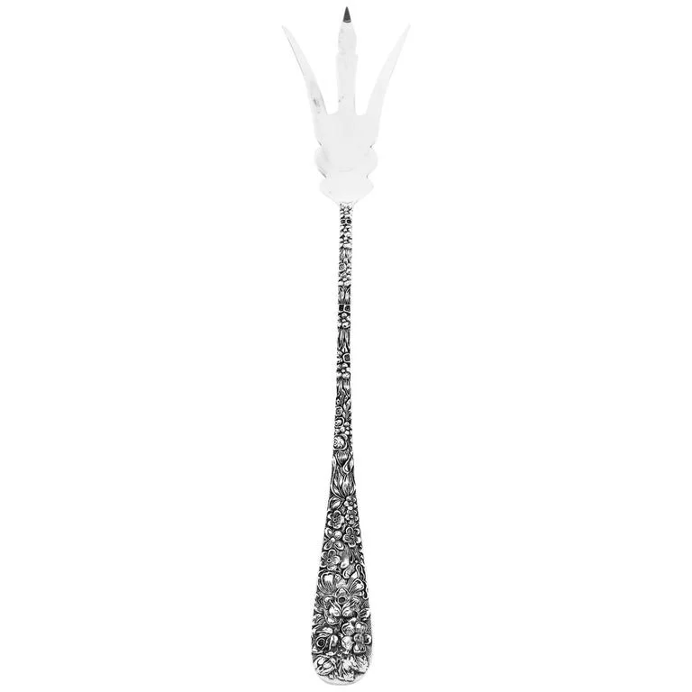 Repousse Serving Fork