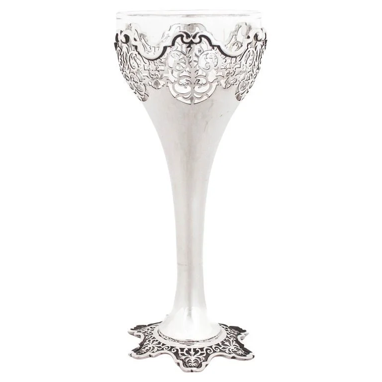 Sterling Silver English Vase