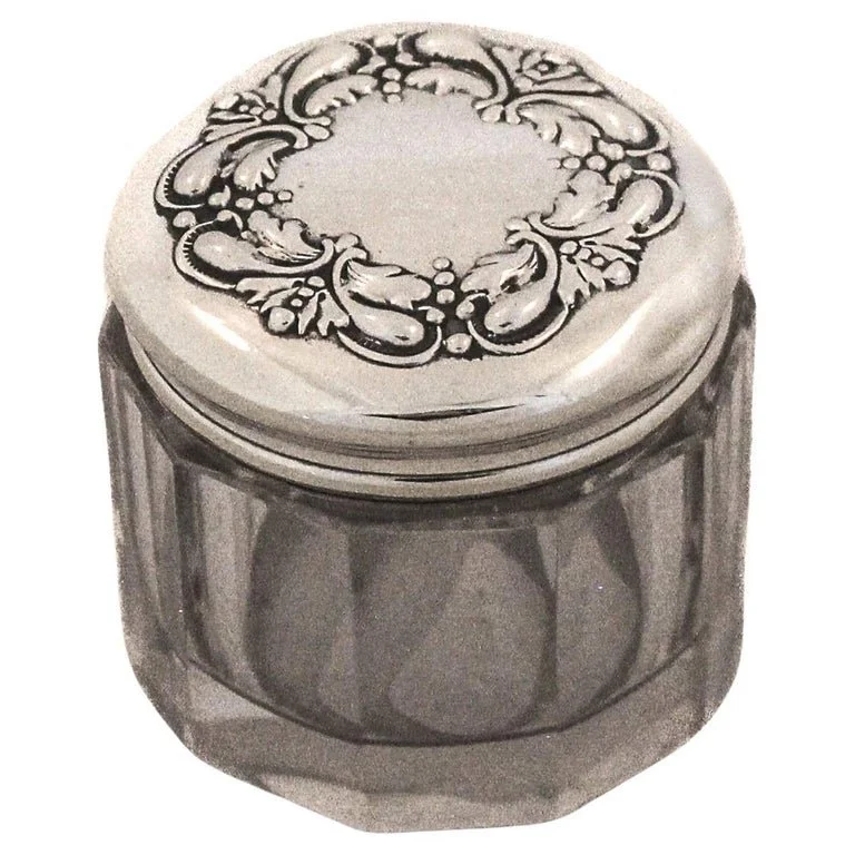 Sterling & Crystal Victorian Jar
