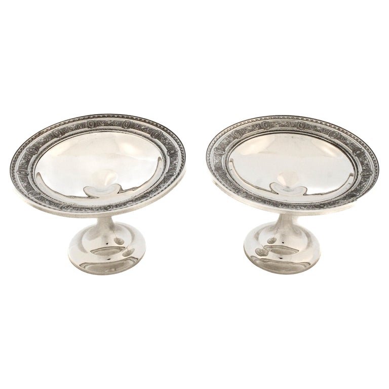 Pair of Sterling Silver Compotes