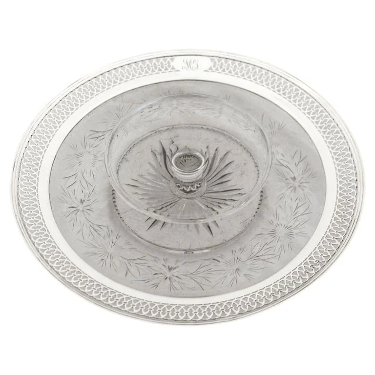 Sterling Silver & Crystal “Chip-n-Dip
