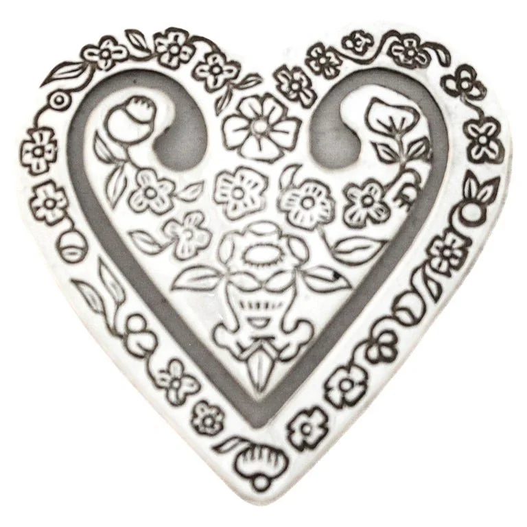 Sterling Silver Heart Bookmark