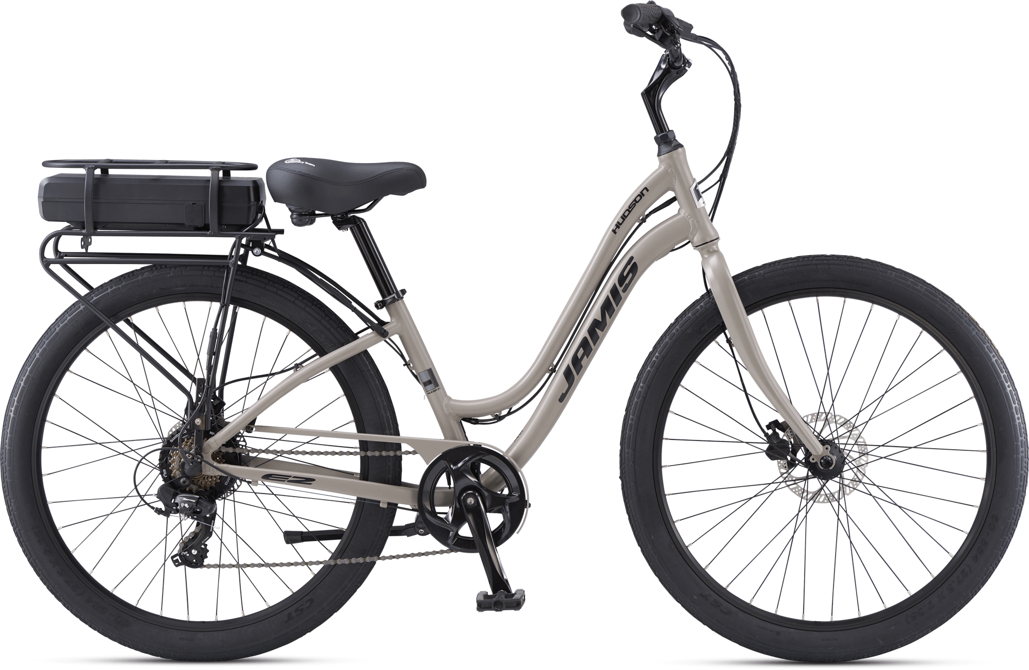 Jamis Hudson E2 Step-Thru Thunder Grey Electric Bicycle 14"