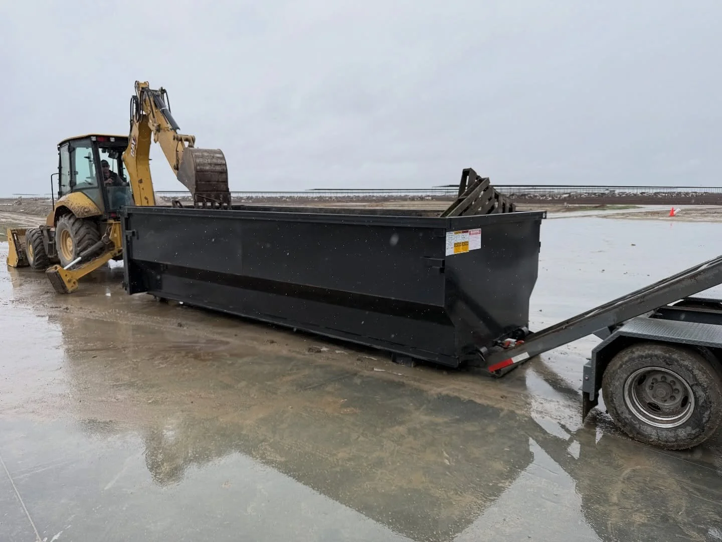 Making some room for a large lot of pallets