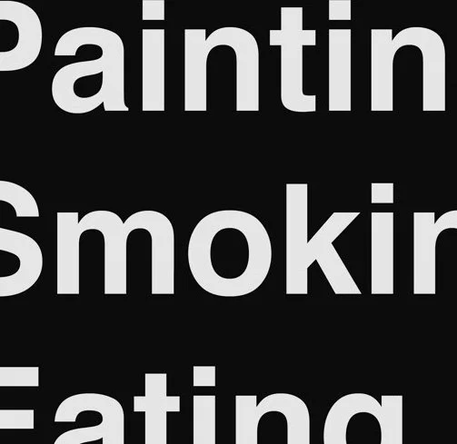 Painting Smoking Eating