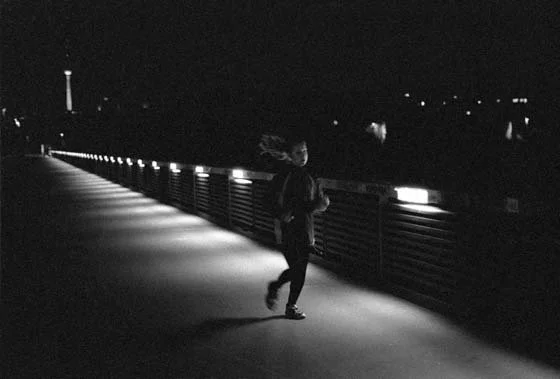 Berliner Mauer Dunkelheit