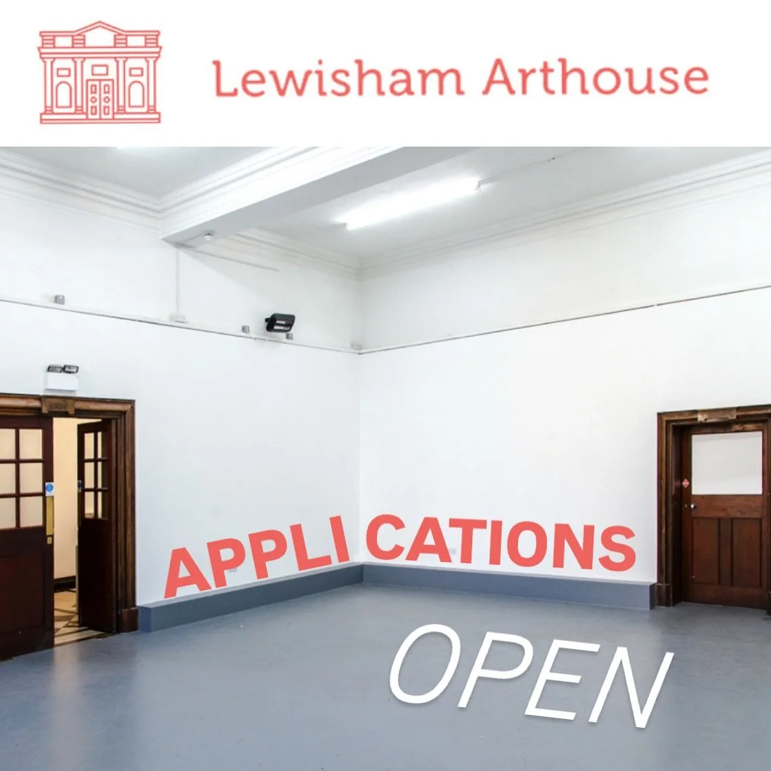 The Lewisham Arthouse Project Space is now accepting exhibition proposals for January - June 2026. 

For the proposal form, hire fees, terms and conditions, please visit our website.

Applications will close once the program is filled, reopening in t