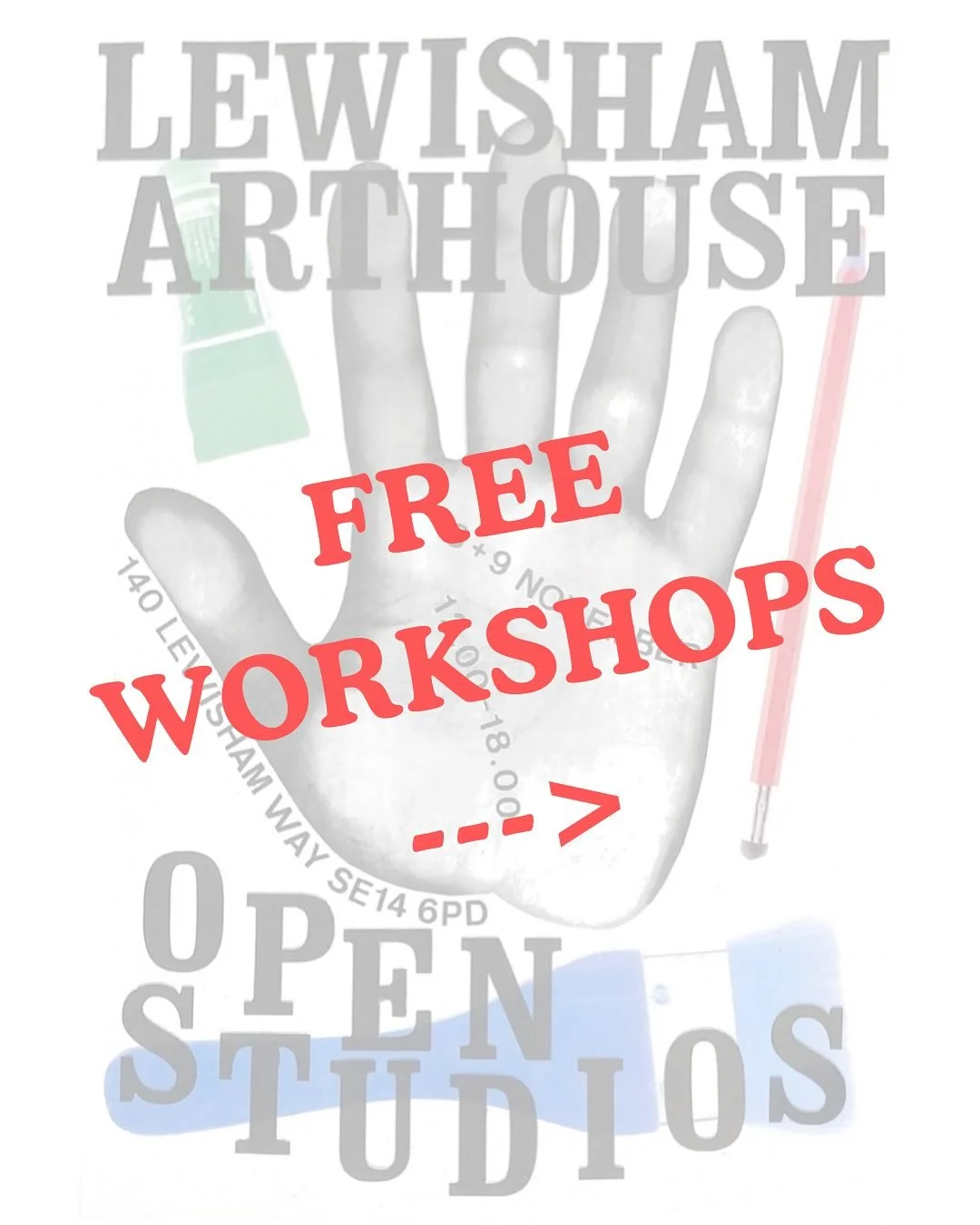 FREE WORKSHOPS AT OPEN STUDIOS

Join our fab studio members for free drop in sessions all weekend (8th+ 9th Nov). All ages and abilities welcome, no booking required. 

Image texts below: 

⭐️ Weaving Workshop with Jo Cooper

Location: Studio F7 (1st