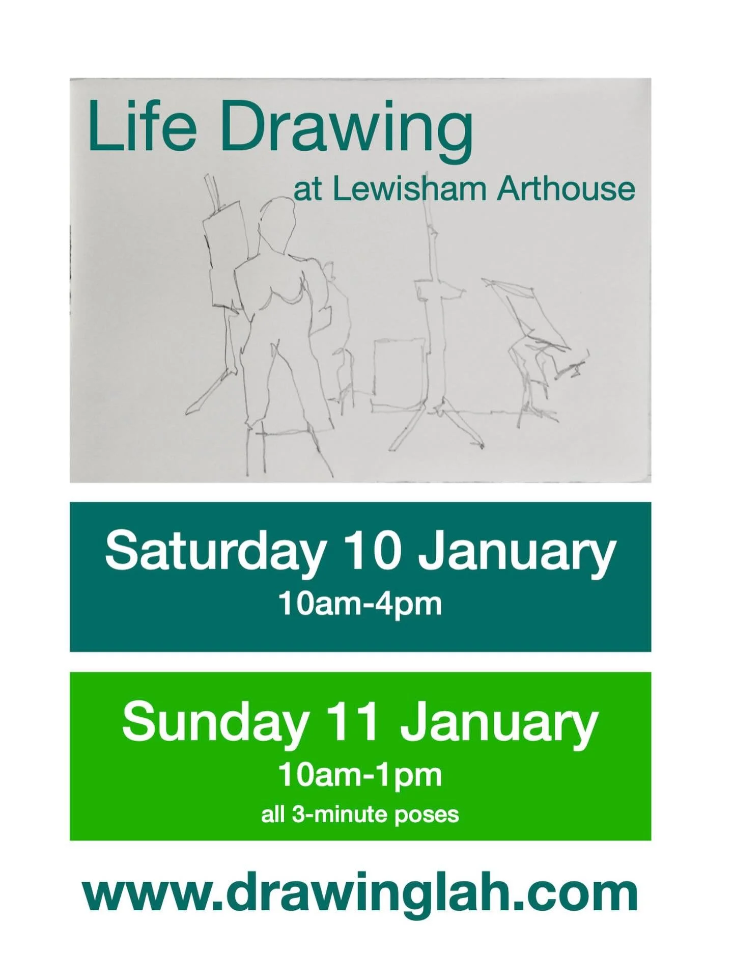 Life Drawing at the Arthouse returns!
Starting Saturday 10th January 

For pricing and more information, visit www.drawinglah.com