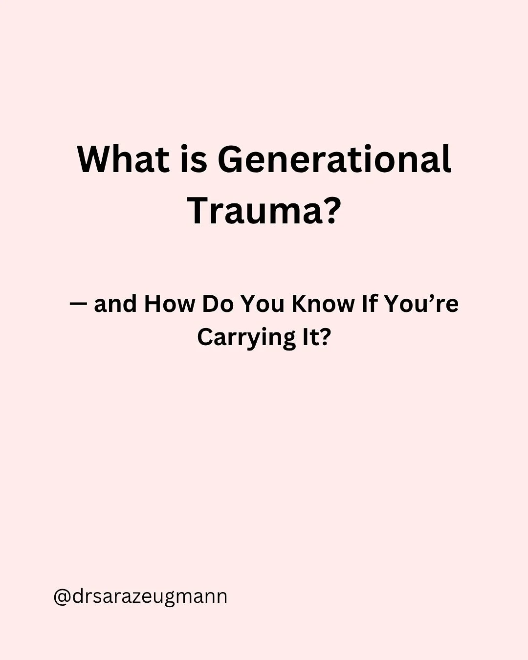 Breaking free from family patterns isn’t easy — but it is possible. 
Every step you take to heal is a step toward freedom, peace, and rewriting your story.
👉 What’s one cycle you don’t want to pass on?
#generationalhealing