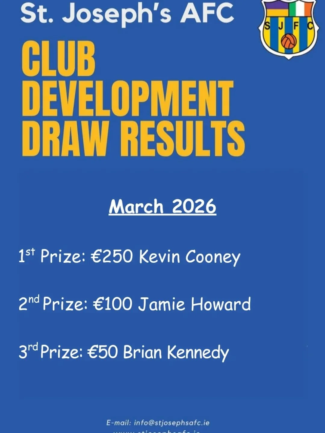 Well done to the winner's of the monthly draw for March 👏

Sign up anytime through the link, in our bio, for just &euro;10 a month.