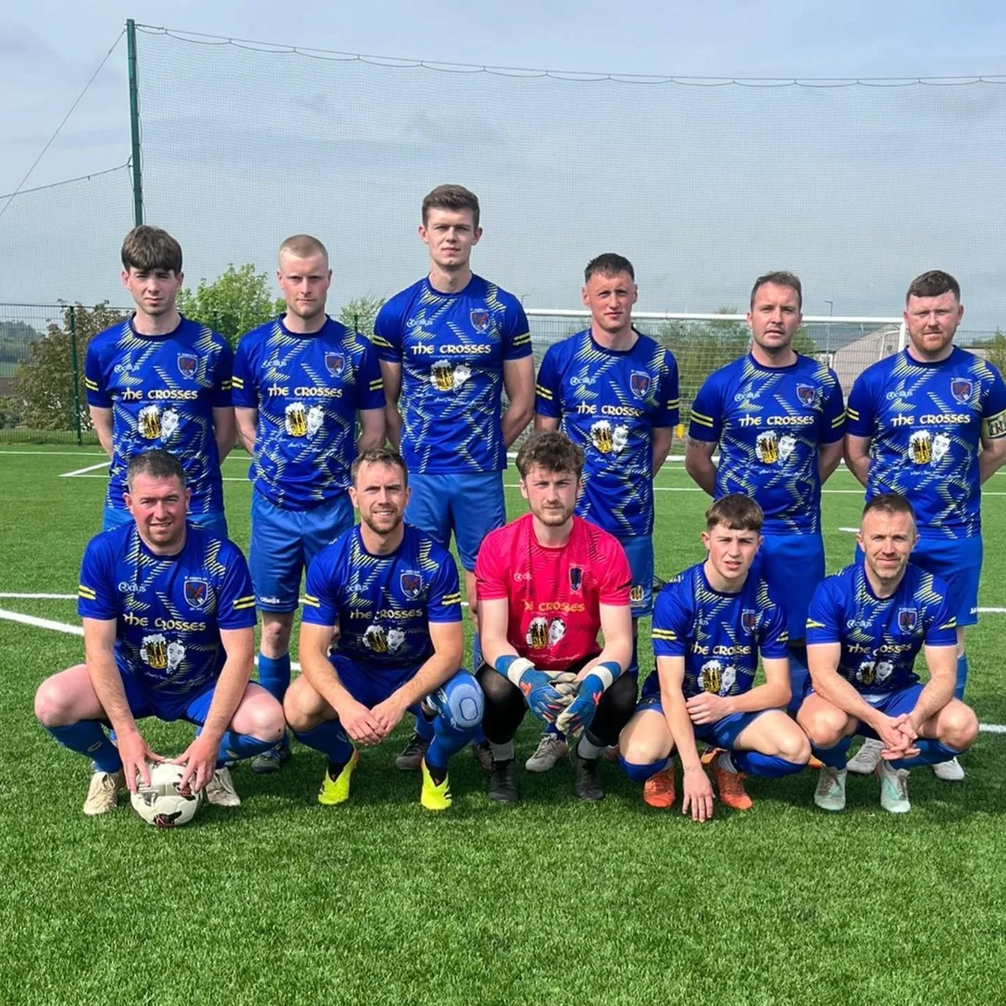 🔵🟡 Men's A Team Match Result

Men&rsquo;s A team are through to the semi-final of the Neil O&rsquo;Sullivan Cup after a 5&ndash;0 win over Shelburne in Enniscorthy.
The lads dominated possession throughout the game but the first half Shelburne defe
