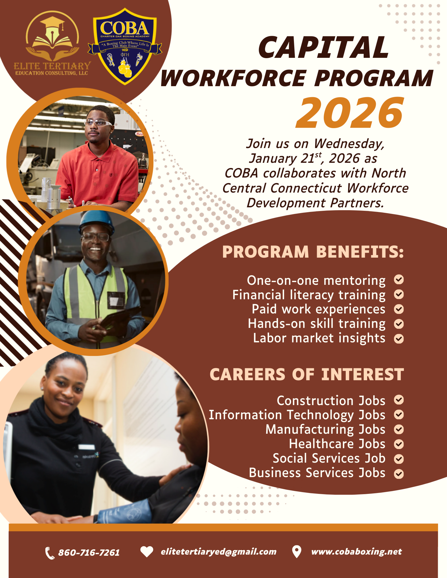 COBA and ETEC Launch Capital Workforce Program 2026 in Partnership with North Central Connecticut Workforce Development Partners