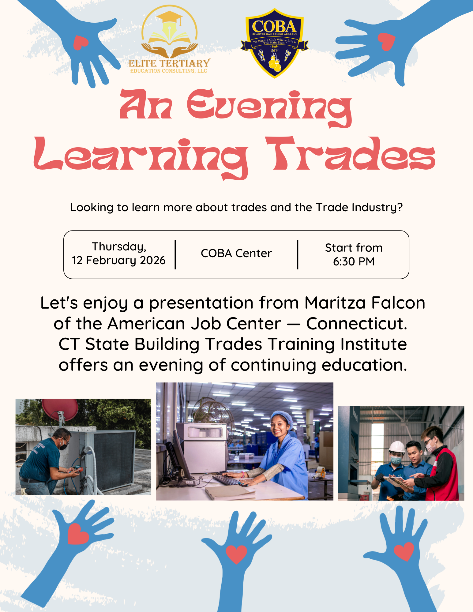 COBA and ETEC Host “An Evening to Learn About the Trades” with American Job Center Connecticut — February 2026