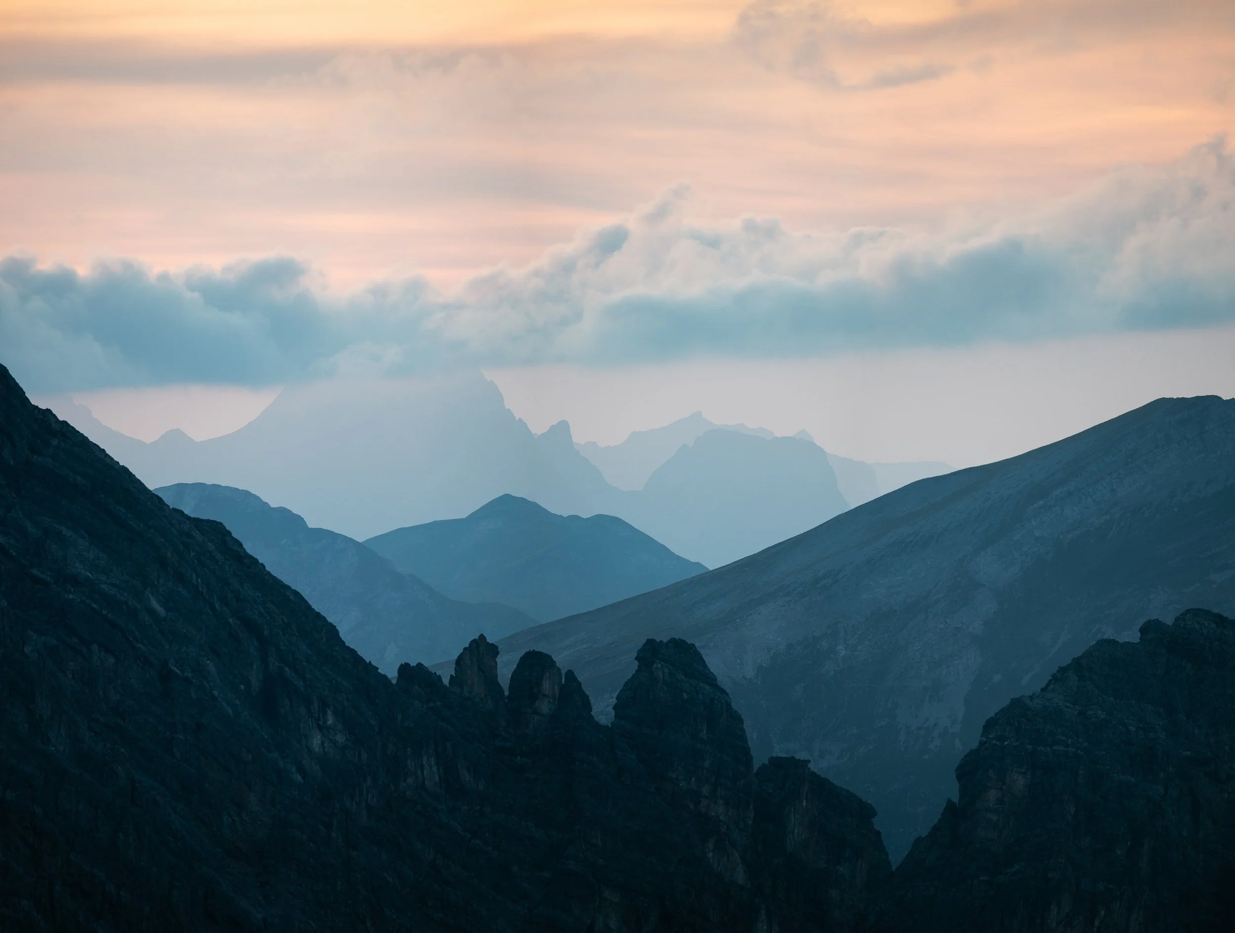 Blue Hour in den Lechtaler Alpen