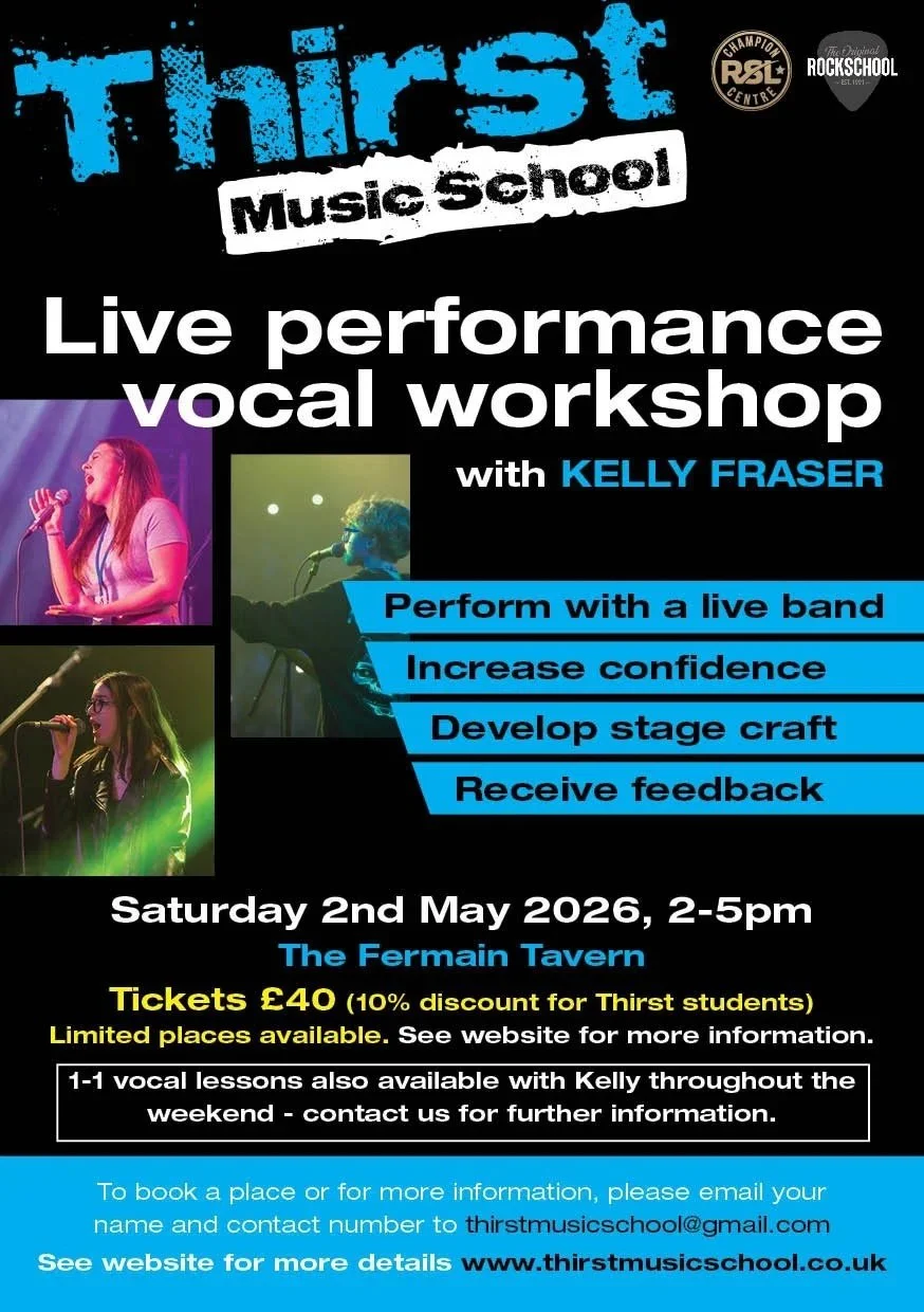 Live Performance Vocal Workshop with Kelly Fraser