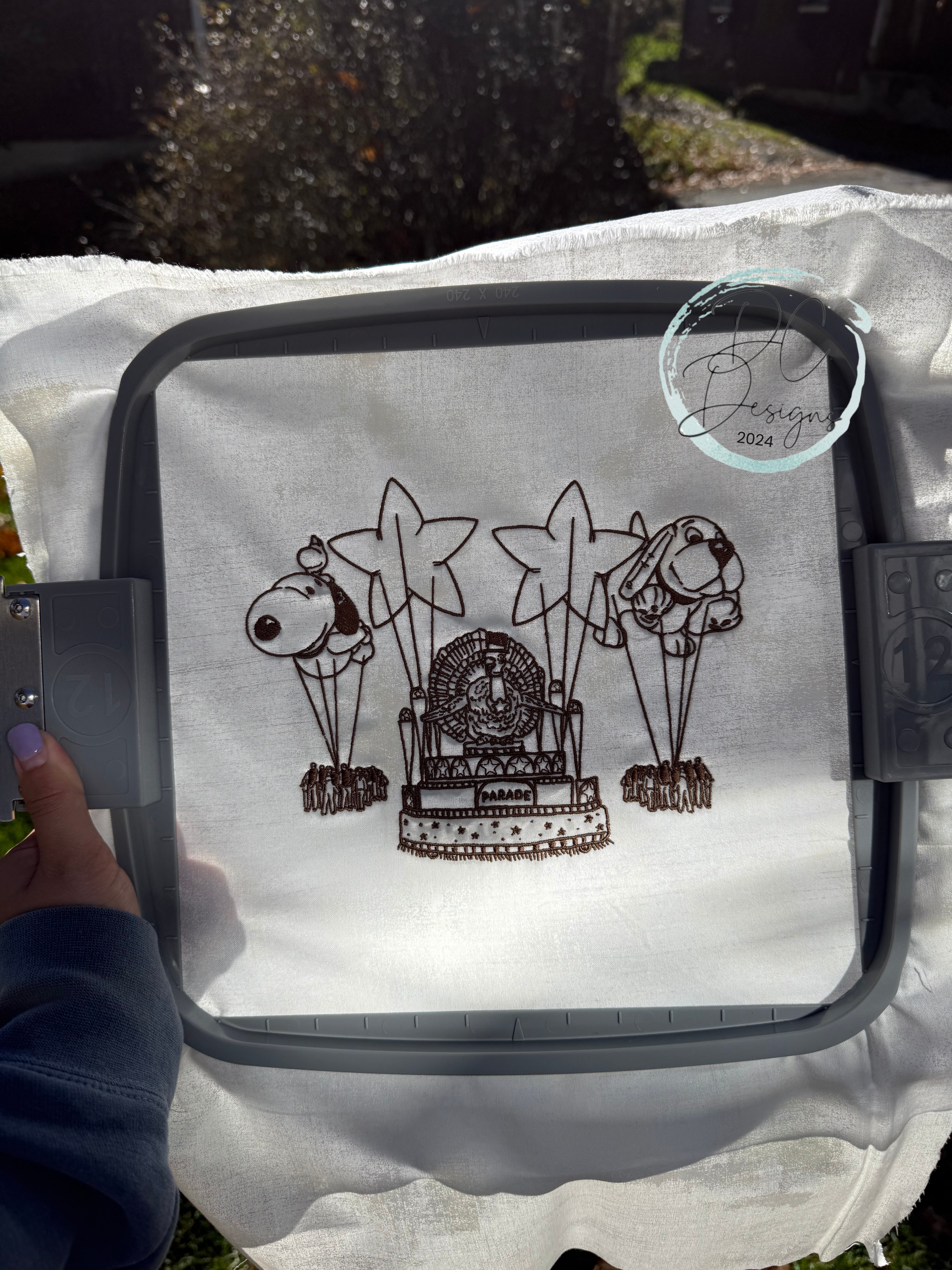 Thanksgiving Parade Embroidered Crewneck Sweatshirt