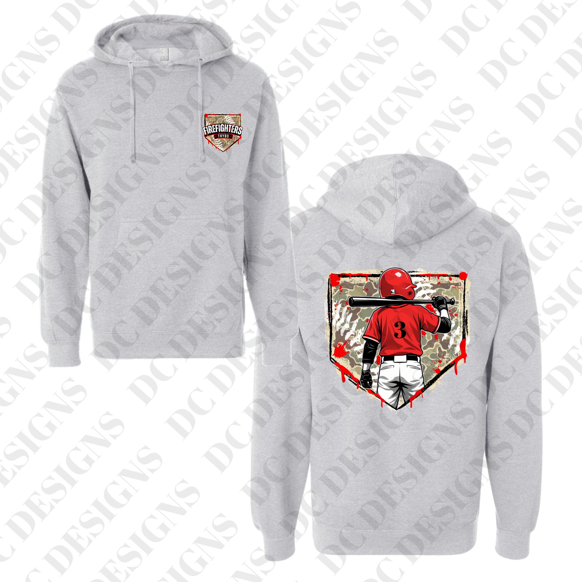 Baseball– Diamond Drip Series Hooded Sweatshirt | THYBS