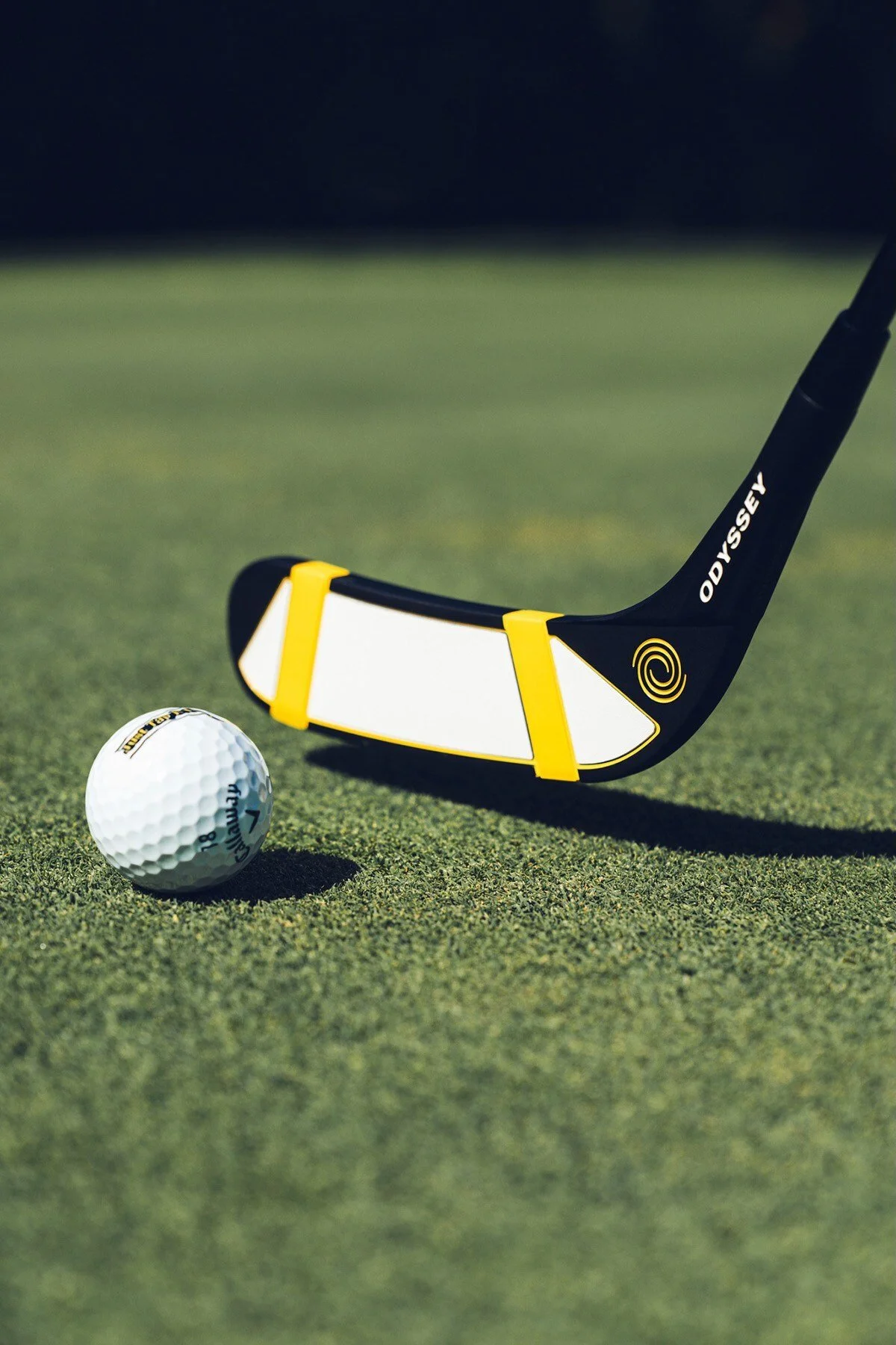 Impress on your next golf trip with the Limited Edition Odyssey Hockey Stick Putter by Callaway Golf