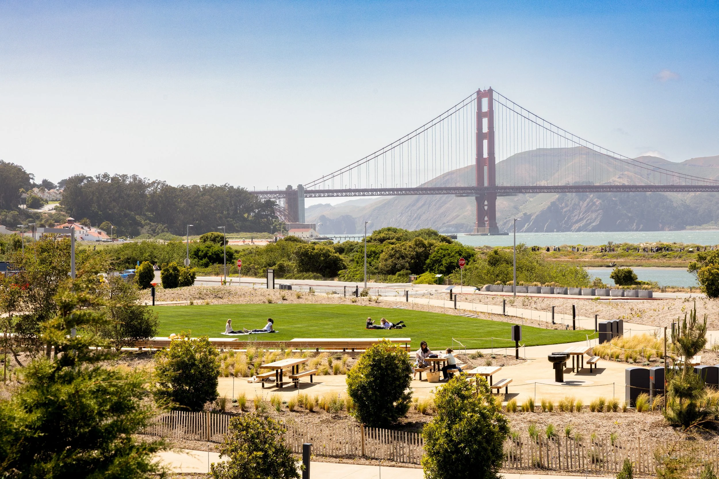When in San Francisco make sure to visit the Presidio Tunnel Tops and its new Outpost Meadow picnic area