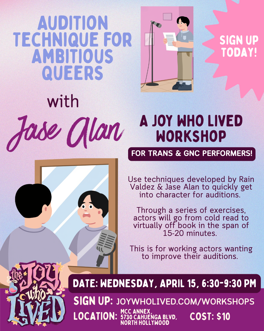 Audition Technique for Ambitious Queers with Jase Alan