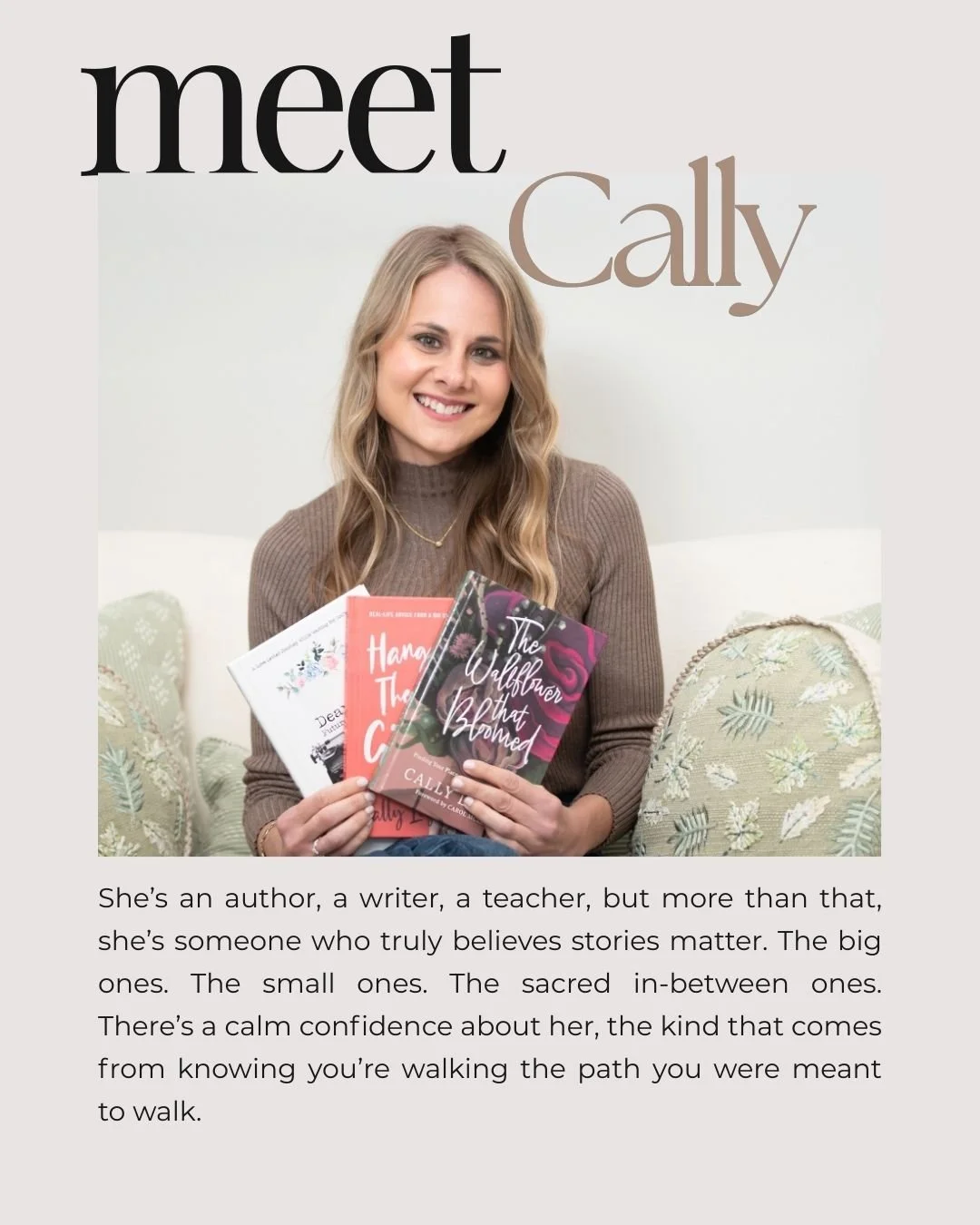 She&rsquo;s an author, a writer, a teacher, but more than that, she&rsquo;s someone who truly believes stories matter. The big ones. The small ones. The sacred in-between ones.

When I photographed her, I could feel how grounded she is in her purpose